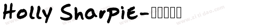 Holly Sharpie字体转换